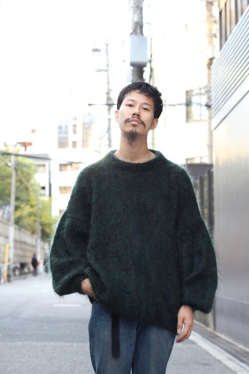 80's mohair hand knit