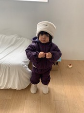 ペッパー / PEPPER / スクエアぺディングパンツ / 韓国子供服 / キッズ / 26winter〖取寄〗*XS~XL*