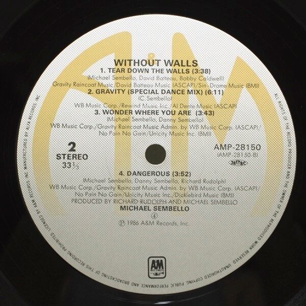 Michael Sembello / Without Walls [AMP-28150] - 画像4