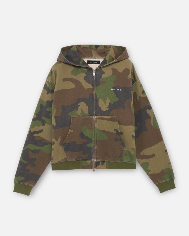 GROUTURE / zip mask hoodie black