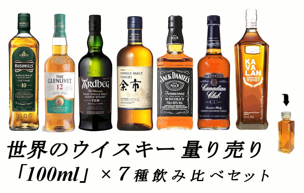 量り売り】【送料無料（一部地域除く）】世界のウイスキー 入門セット 