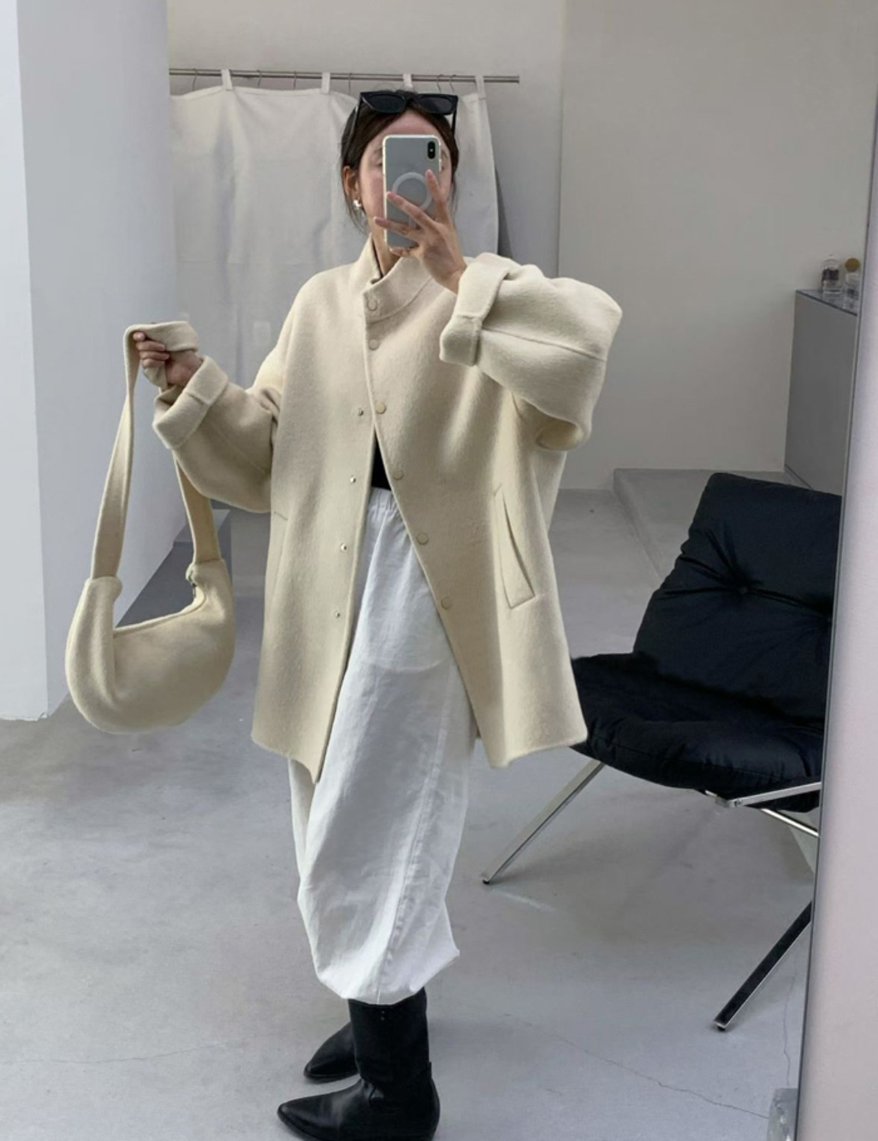 【25aw】Hand-made Half Wool Coat_4colors