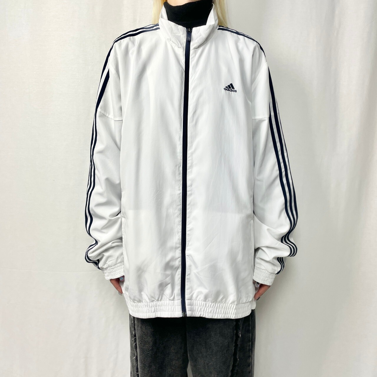 adidas アディダス トラックジャケット ポリエステル メンズXL相当 