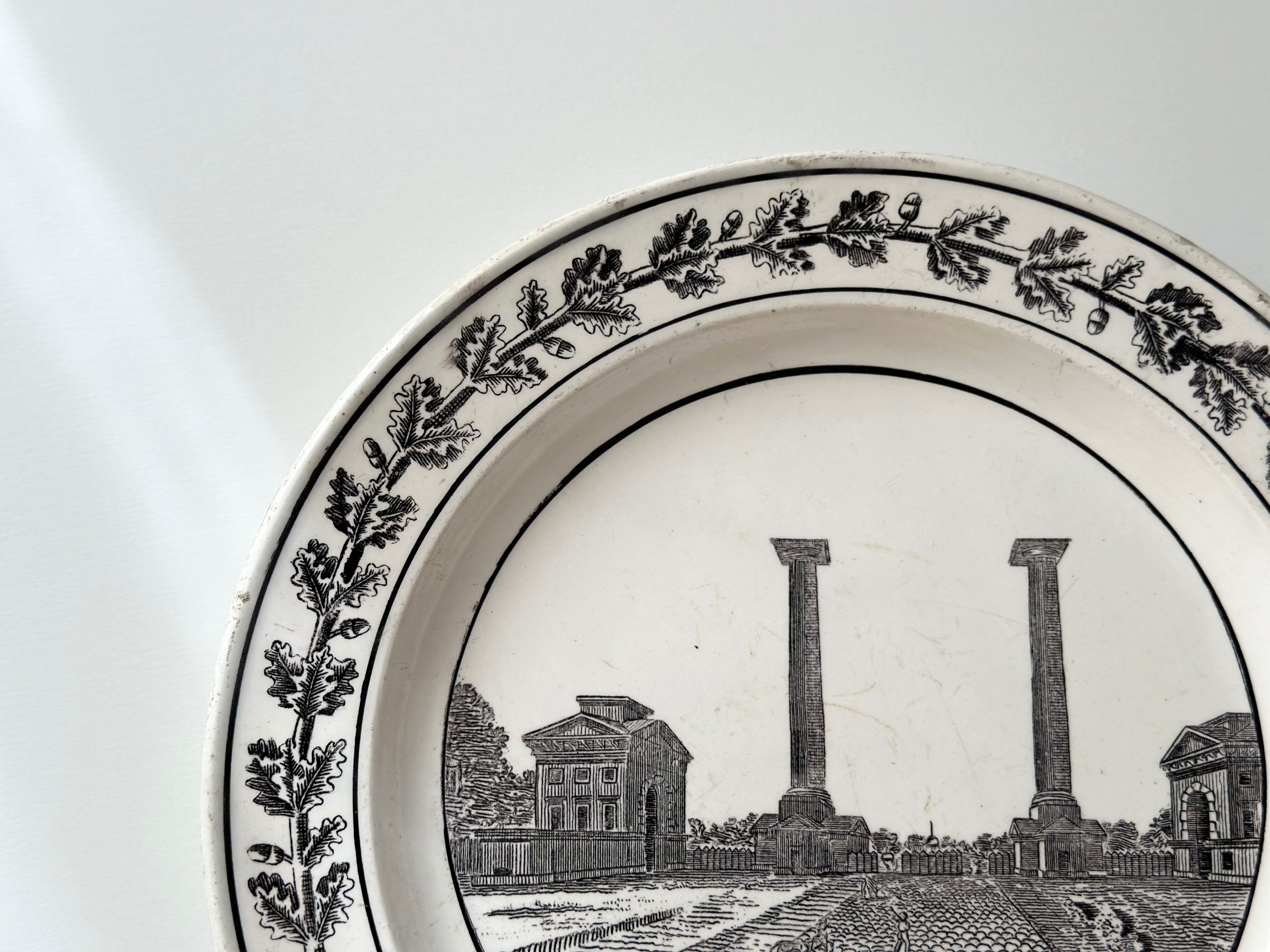 フランスアンティーク ♧クレイユモントロー ♧ O.ワイルドのグリザイユプレート フランスアンティーク ♧クレイユモントロー ♧ O.ワイルドの