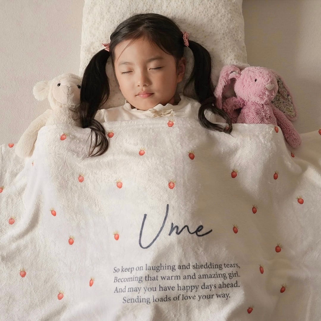  ストロベリーデザイン ブランケット blanket strawberry | playground