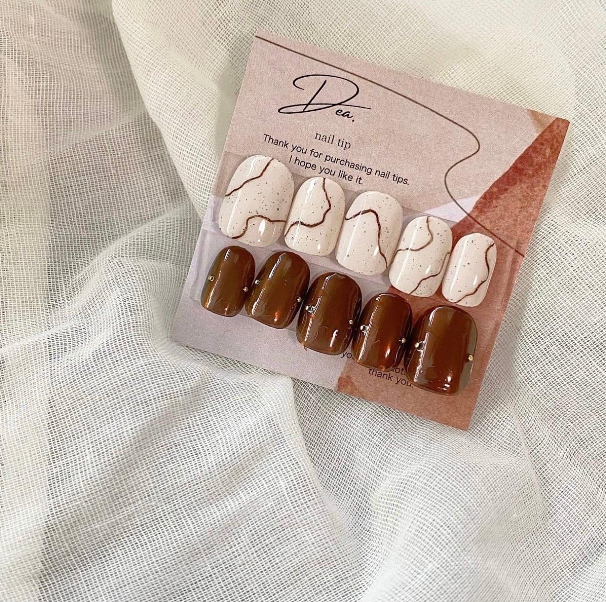 ネイルチップ No.3 オーダー ネイルチップ No.3 】‪☆800円‪ 糸シェル‬‬