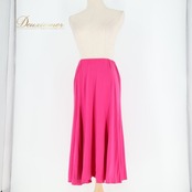 社交ダンス 衣装 スカート ピンク系 チャコット Chacott 無地 シンプル 練習 レッスン 鮮やか 練習 レッスン 日本製 ラテン スタンダード スリット かわいい 上品 ダンス衣装 イベント ステージ パーティー