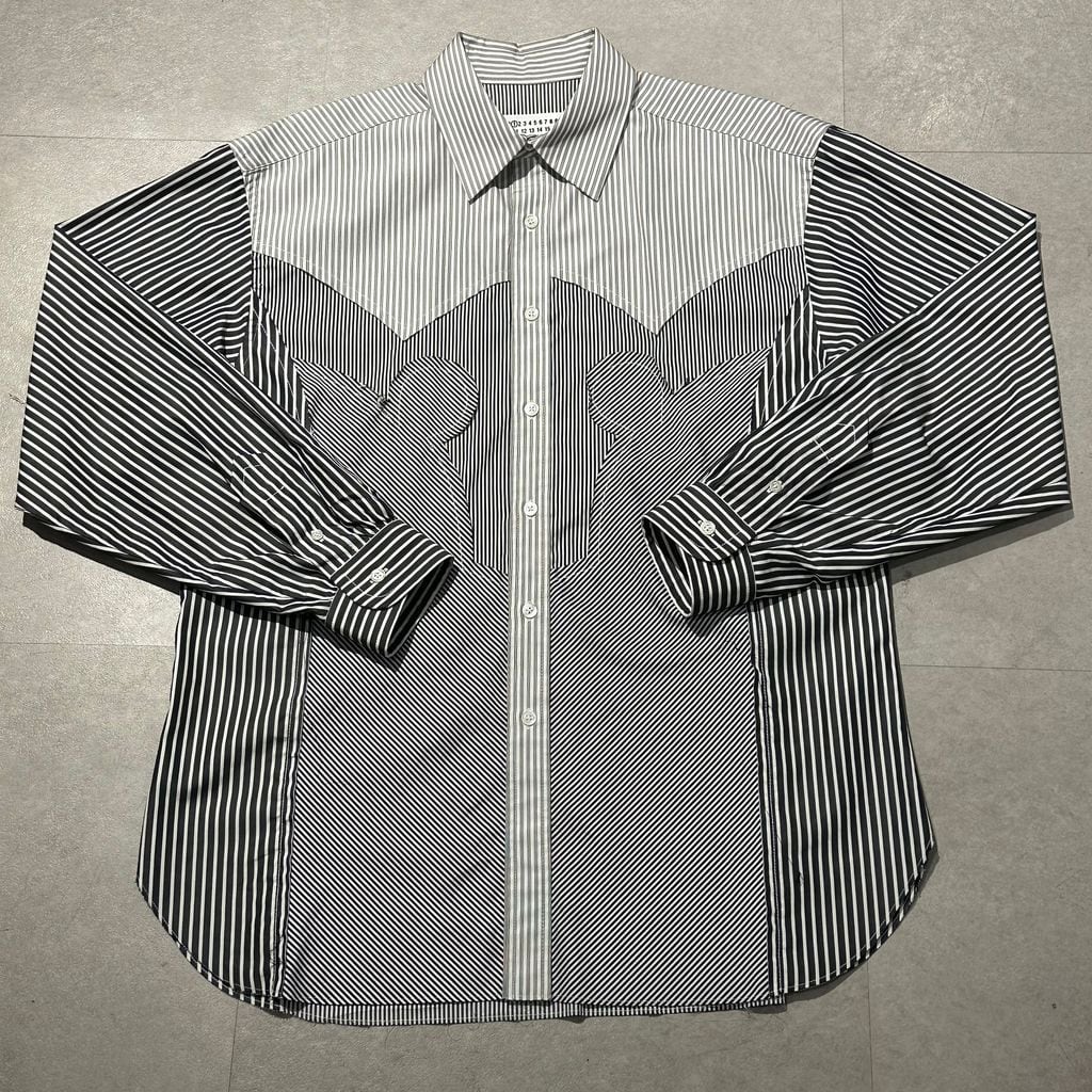 Maison Margiela メゾンマルジェラ 24SS Yoke Stripe Shirt 長袖シャツ