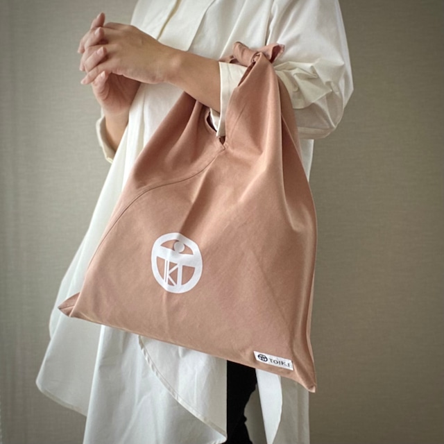 【casual eco bag】エコバッグを超え普段使いもできるあずま袋_ベージュ