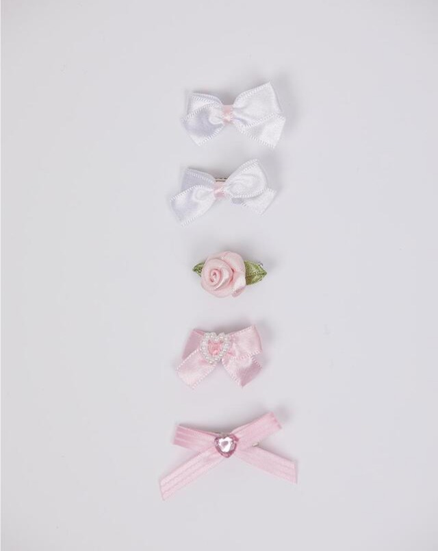 【予約】［Thesallyslaw］Sally girl hair pin set (pink)