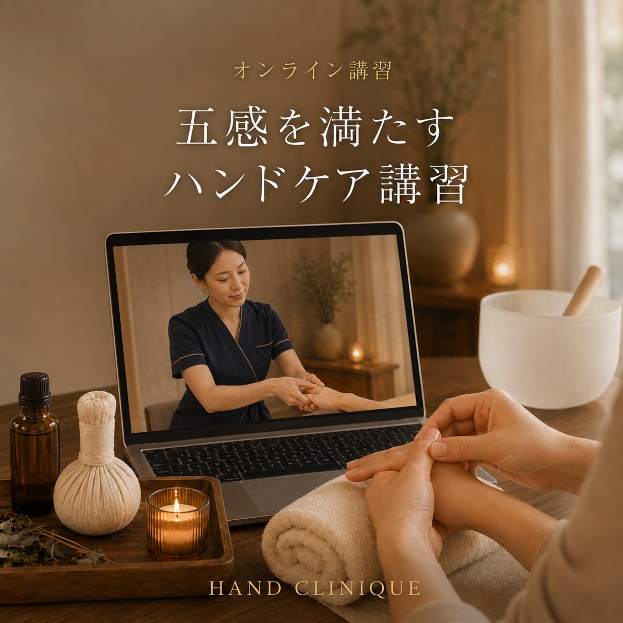 【オンライン】五感を満たすSPAハンドケア講習