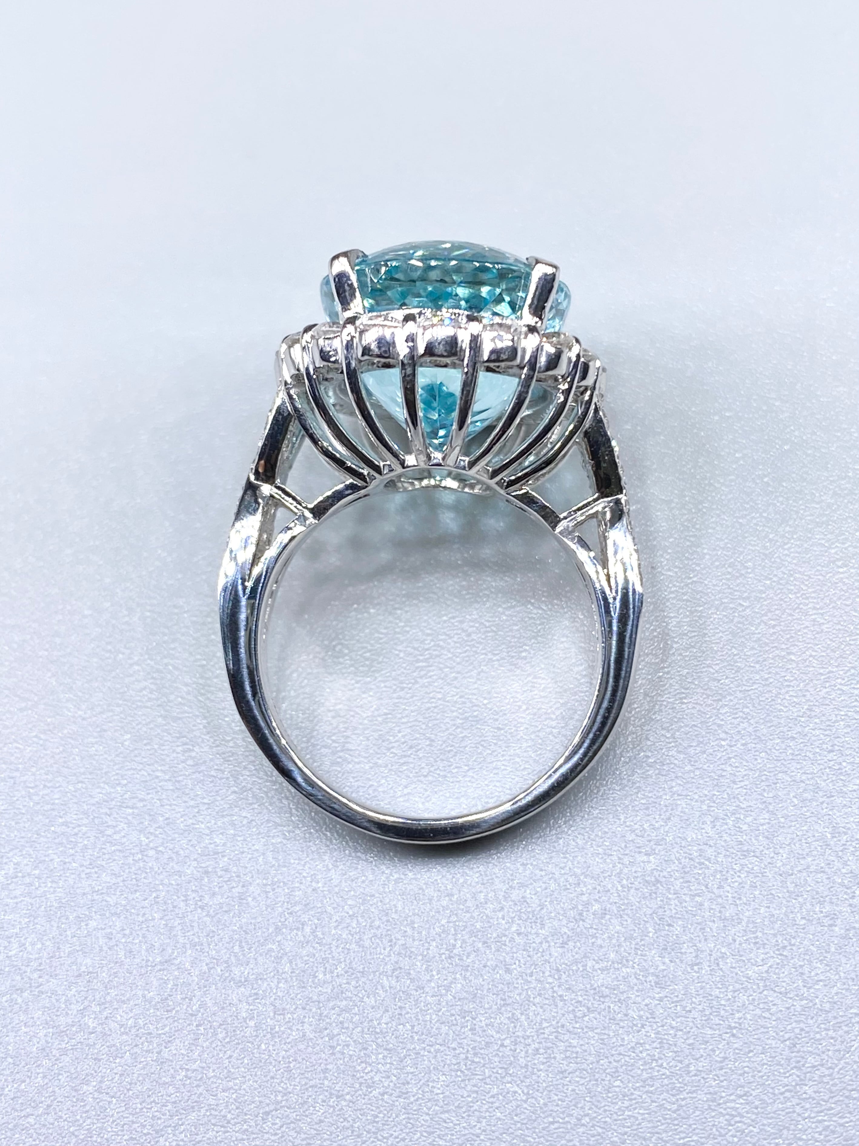Pt900 スターサファイア ダイヤモンド リング 5.05ct D1.40ct 