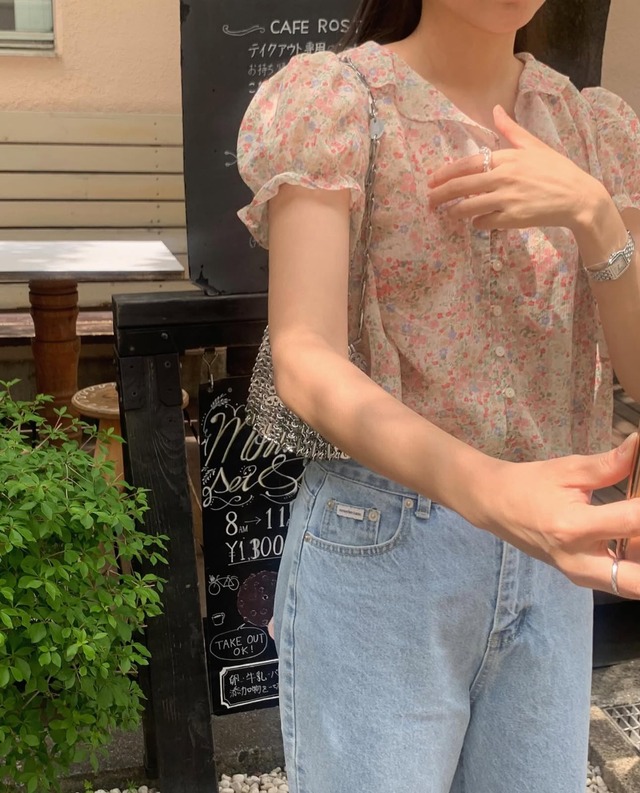 (予約) LITER  /   Kiko flower blouse 1color