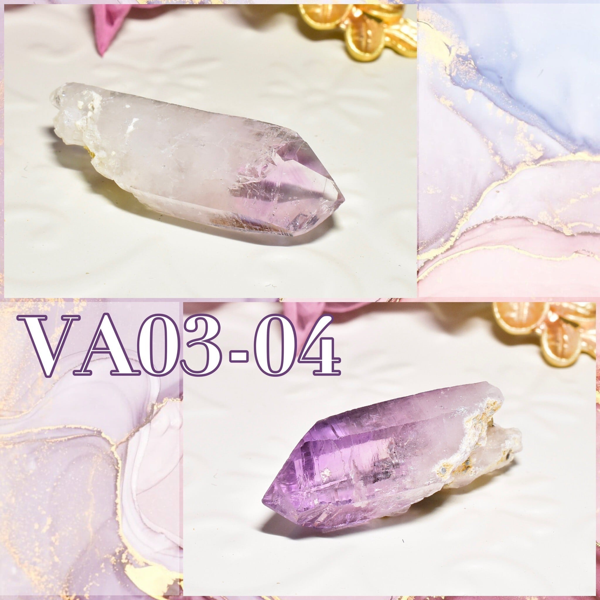 【世界一美しいアメシスト】虹入り!ベラクルスアメシスト ミニポイント 1個売り メキシコ・ベラクルス州産 VA03-04