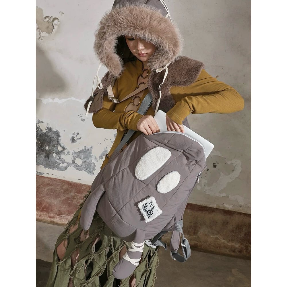 nit alcove] Cotton-filled dual-shoulder backpack | BYORI