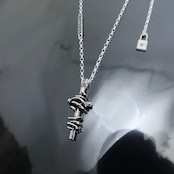 THORNY CROSS #1 NECKLACE with GODSIZE® I.D. TAG / ソーニークロス#1ネックレス ゴッドサイズ® I.D.タグ