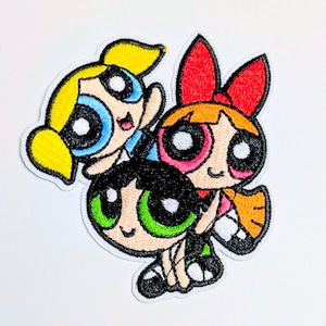 再入荷! 送料無料! ★刺繍アイロンワッペン★【 The Powerpuff Girls ( パワーパフガールズ ) 】 〚アメリカン雑貨 アメトイ〛