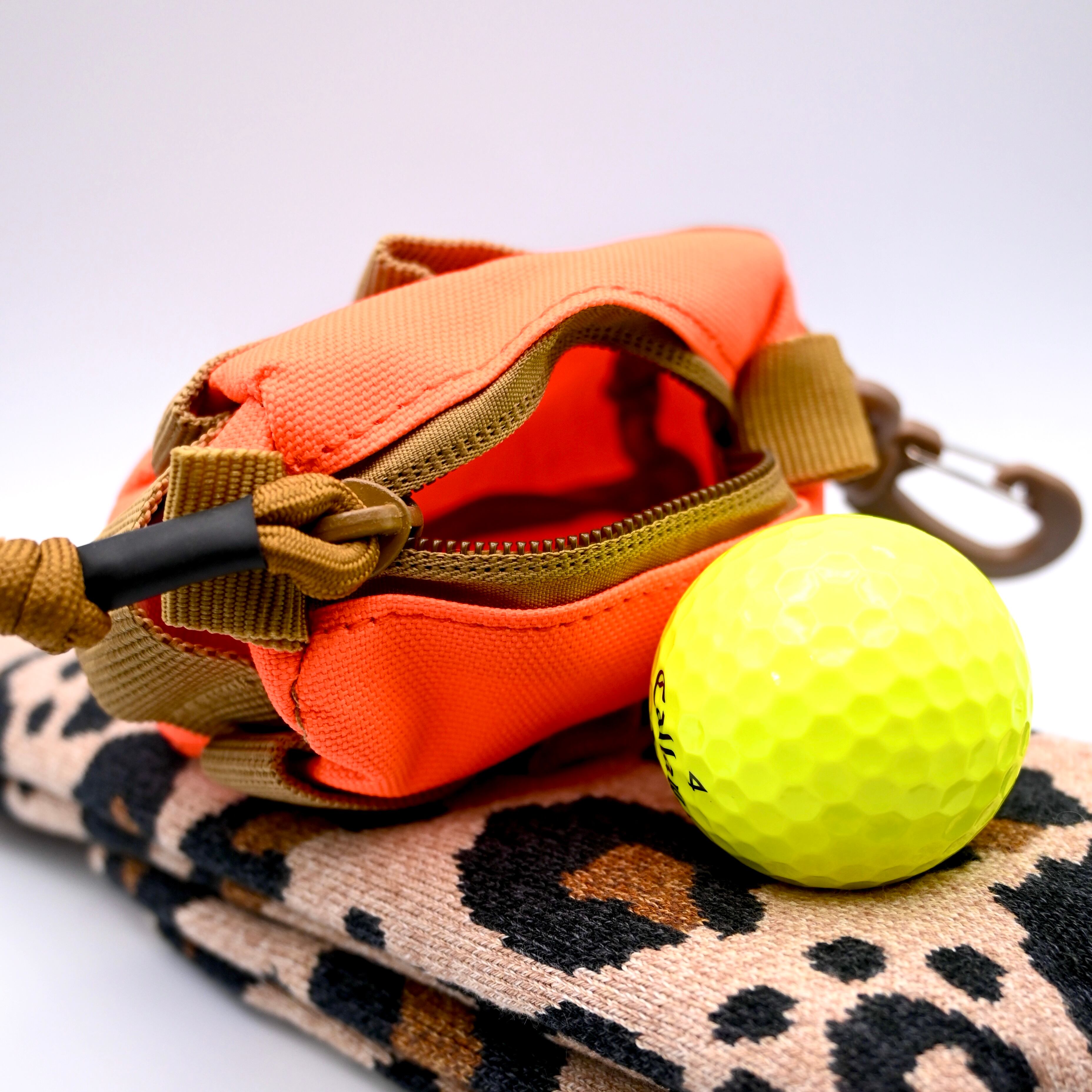 #MILITARY / モデル名:ミリタリー ゴルフボールポーチmini(オレンジ新色)