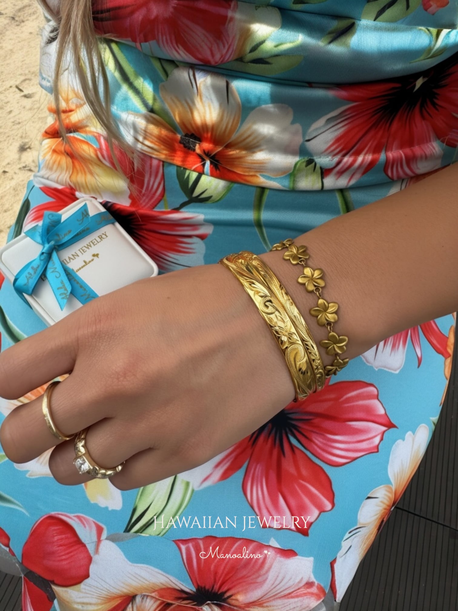 Plumeria bracelet Hawaiianjewelry(ハワイアンジュエリープルメリア