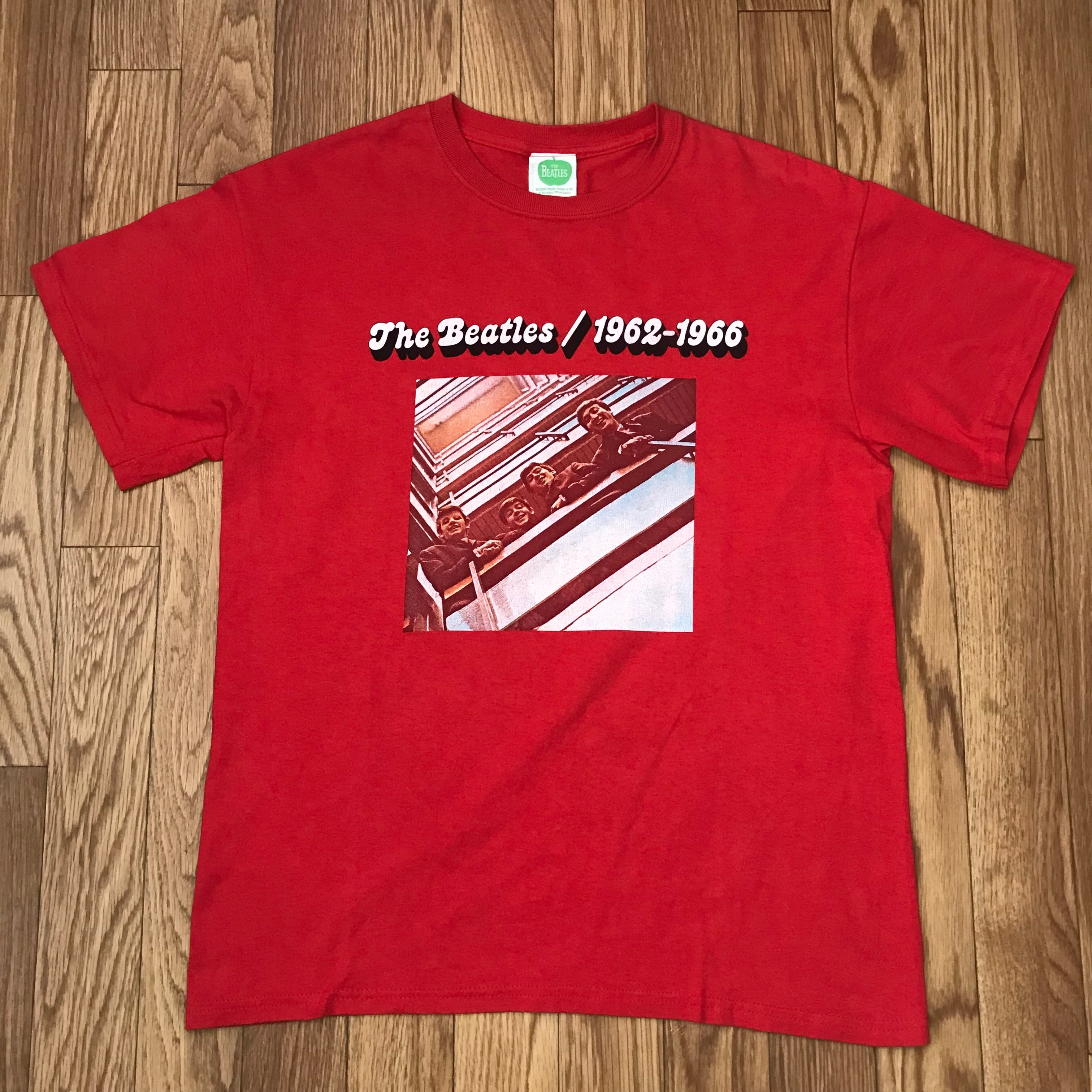 ビートルズ TheBeatles バンドTシャツ 2002年製 赤 赤盤モチーフ