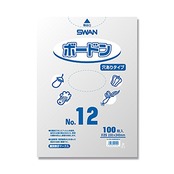 シモジマ スワン ボードン袋 野菜用 0.025mm厚 №12 穴あり 100枚入 006763212