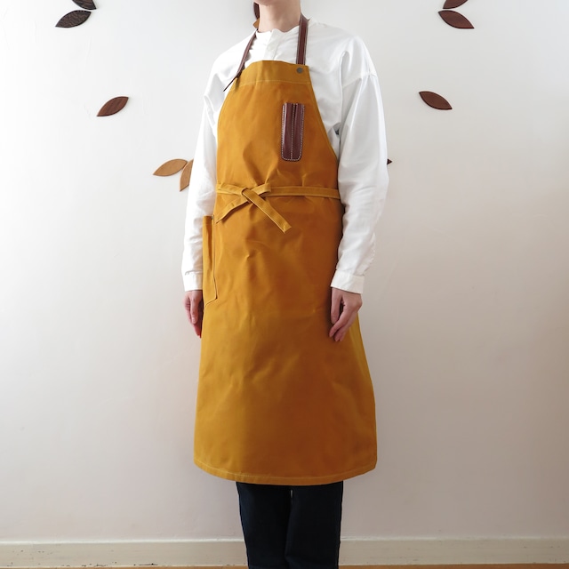 Paraffin canvas apron  MUSTARD