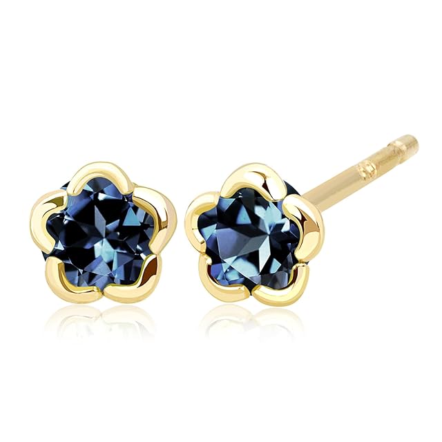 イヤリング　1ペア 受注生産＊【LGD】1.3ct ラボダイヤ用、シングルピアス加工（K18YG