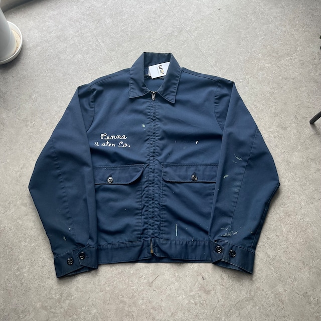 70s TOPPMASTER "Chain stitch" Zip work jacket【仙台店】