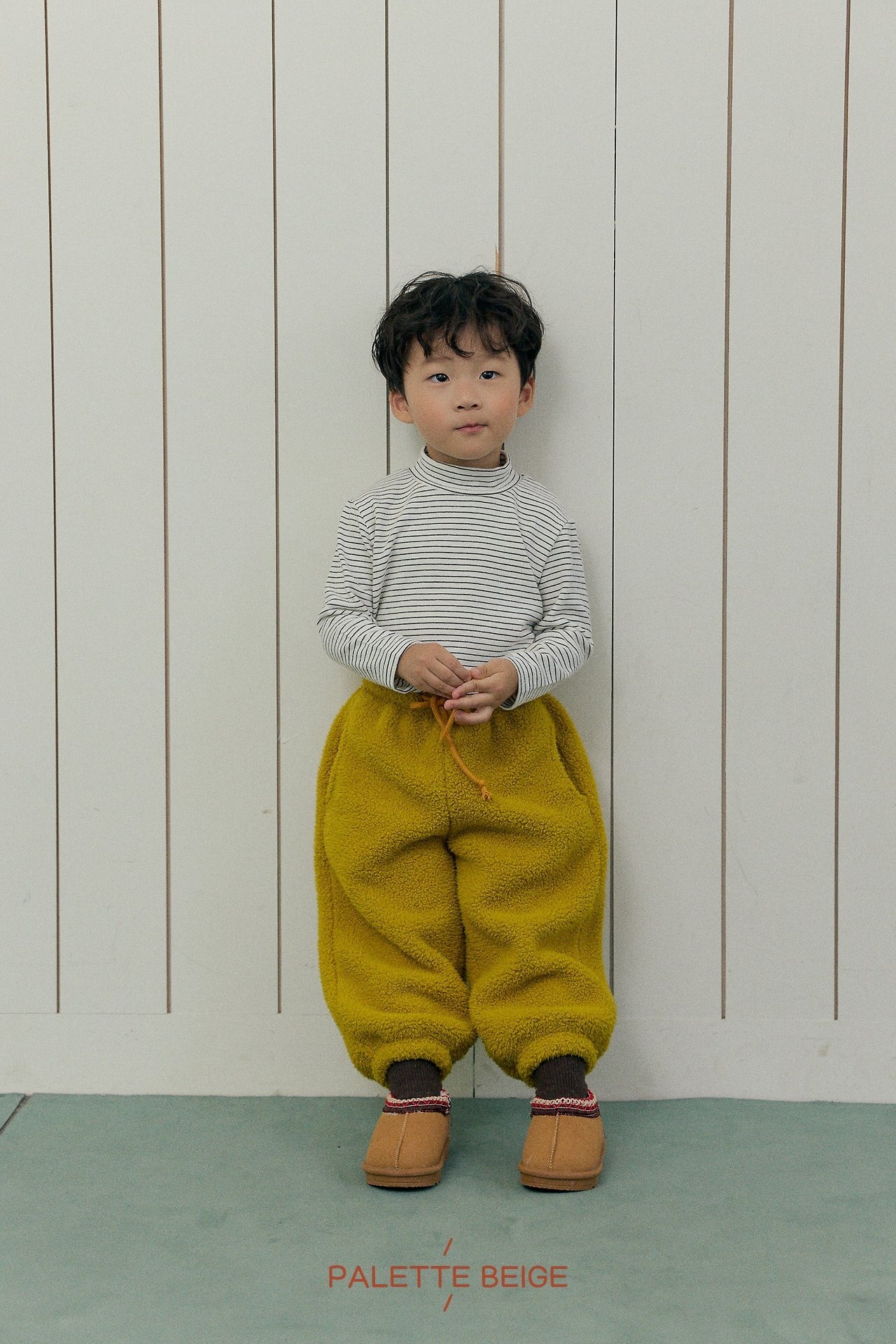 the beige［取寄］stripe slim turtle neck tee 26winter