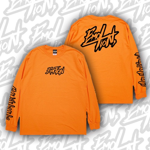 EmotioN Back Logo Longsleeve T-shirt [ORANGE]