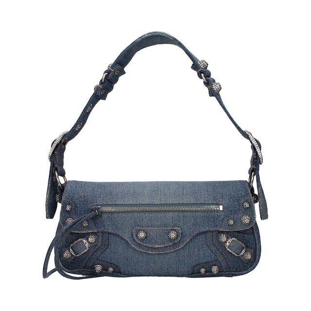 BALENCIAGA バレンシアガ レディース ショルダーバッグ ファブリック ブルー