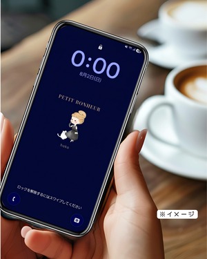 【9/30まで】Rouge_スマホ壁紙_ネイビー