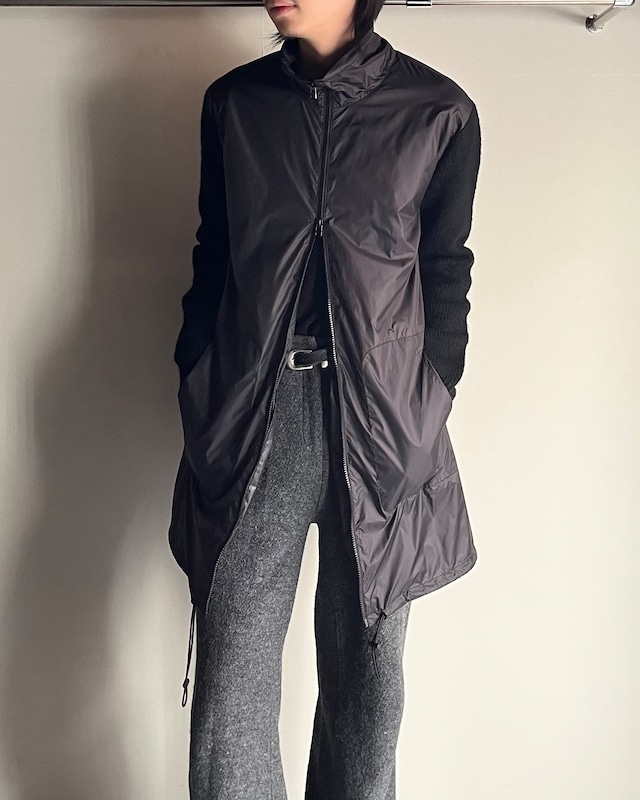 【3.1 Pillip Lim】long length nylon wool switching coat