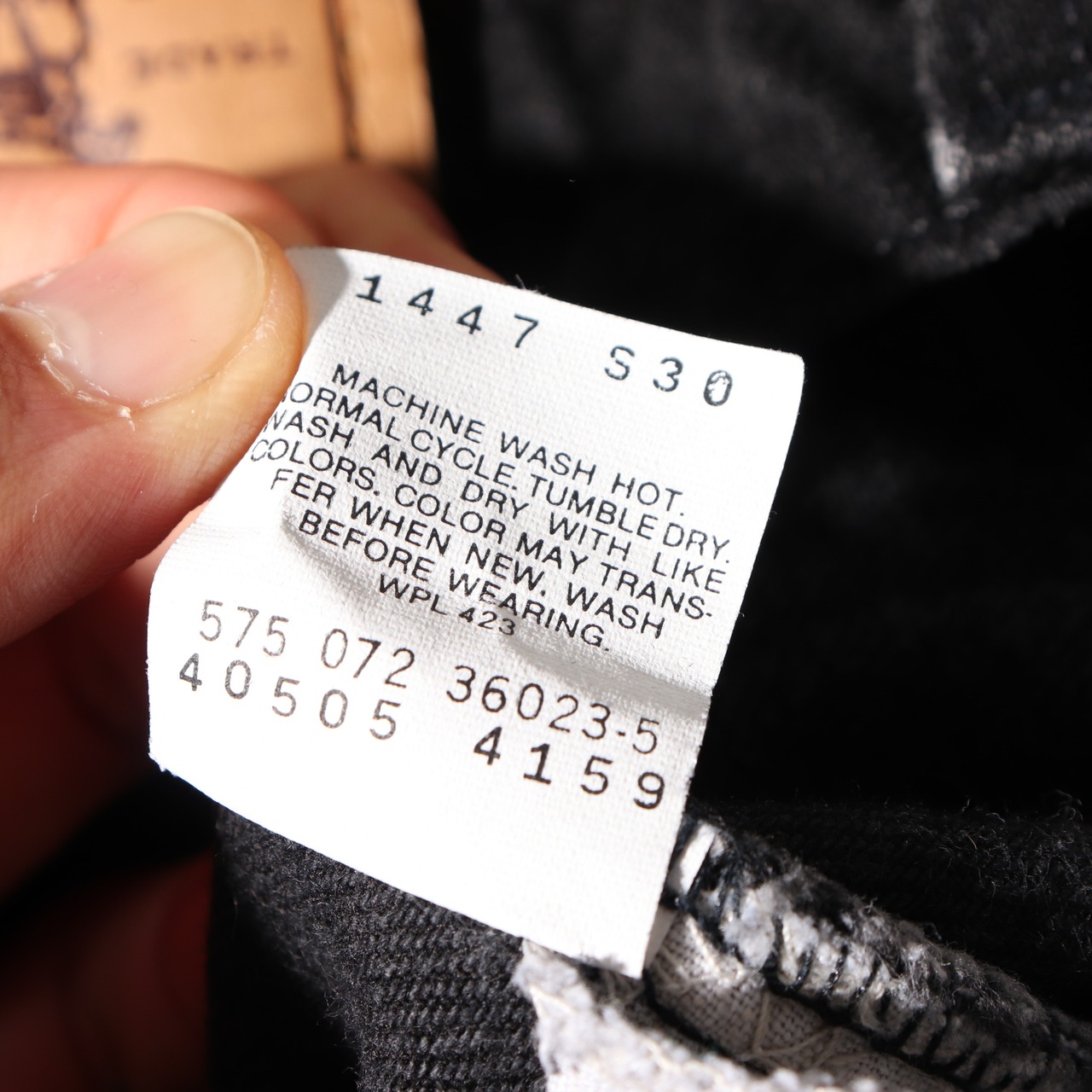 極美品 黒タブ 38×30 Levi's 505 USA サルファーブラックデニムパンツ リーバイス