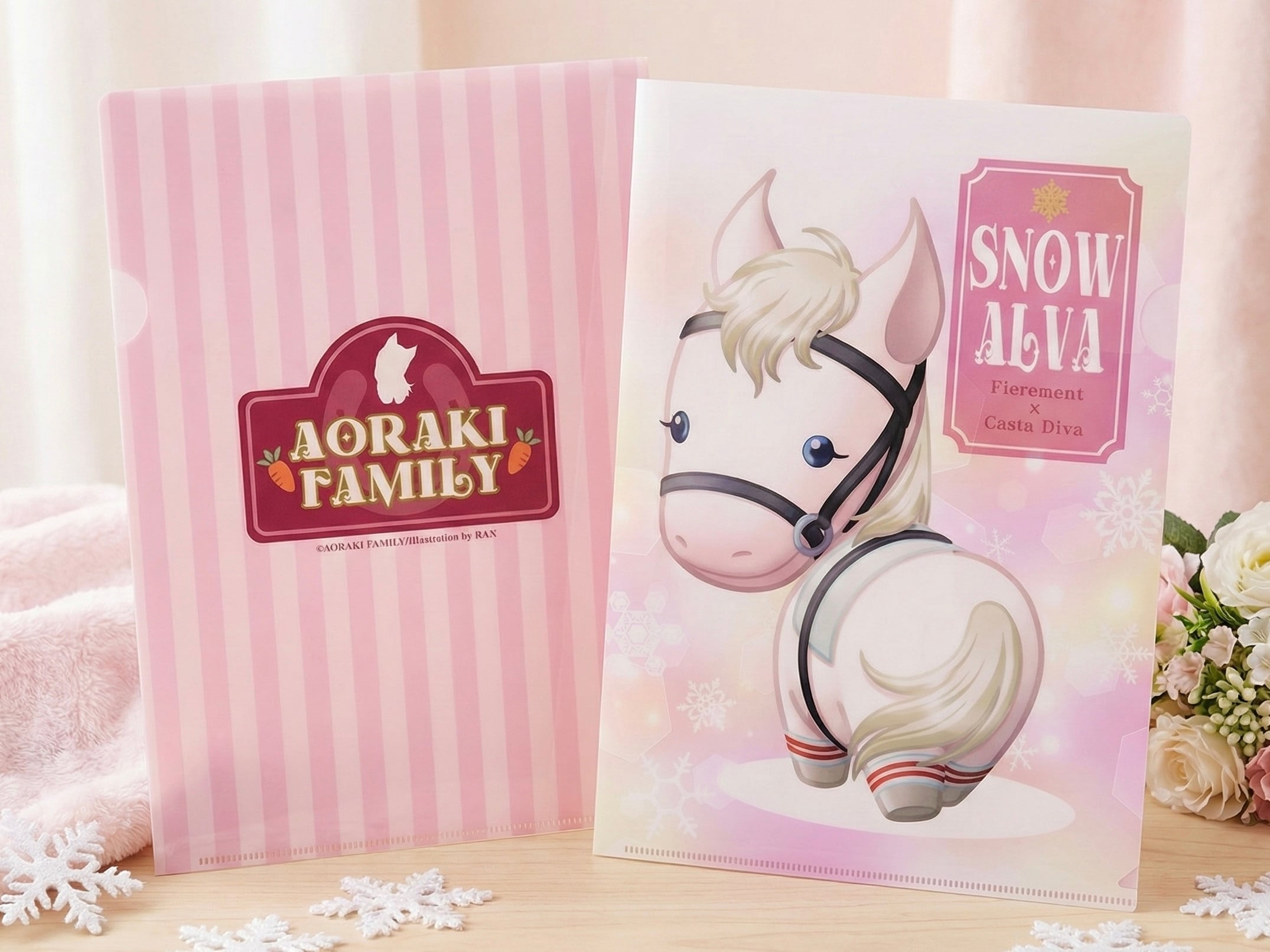 ラテ入り【6枚セット】クリアファイル＆ポストカード | Aoraki family