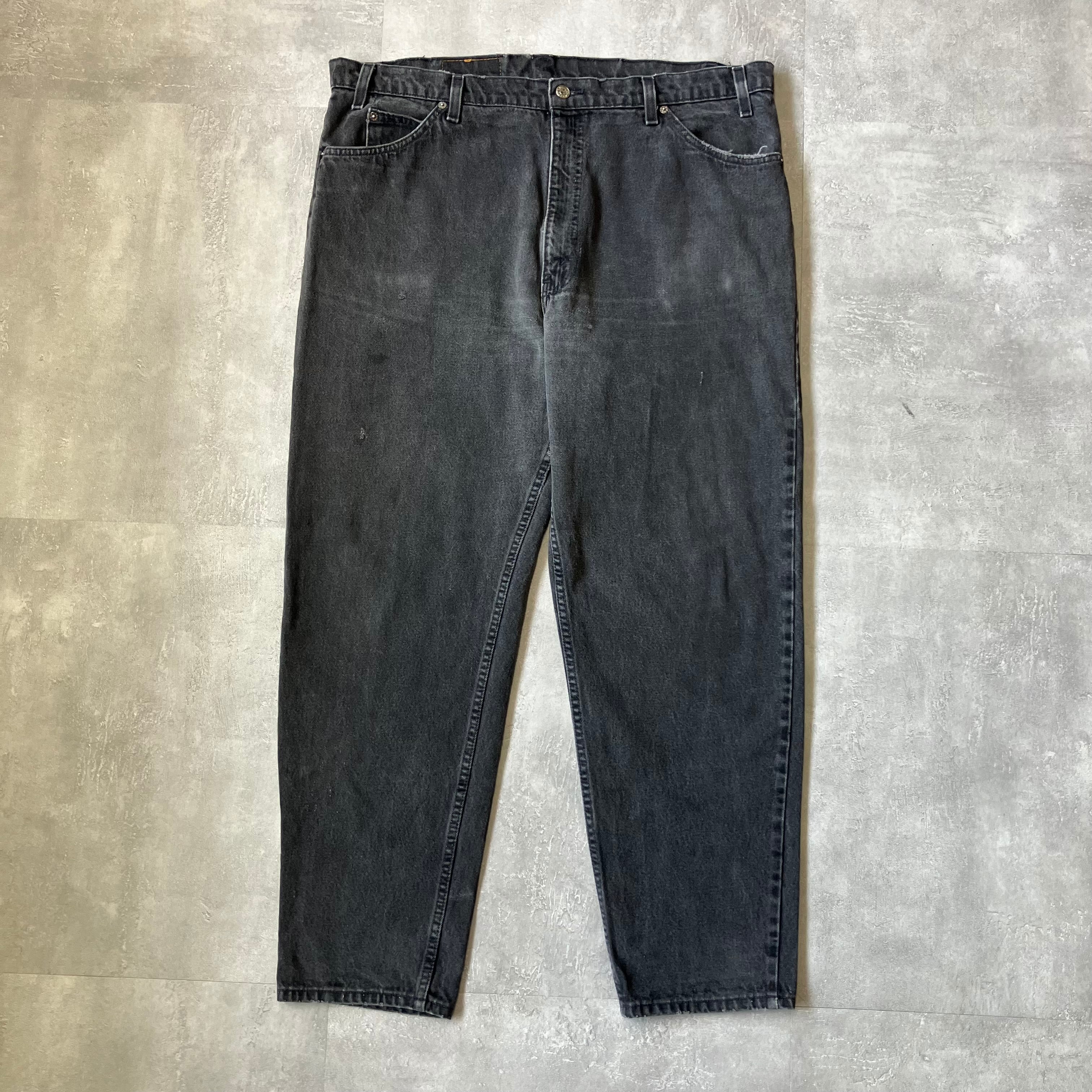 《実寸w42l30》Levi's リーバイス 550 90s usa製 ブラックデニム バギーデニム No.3409