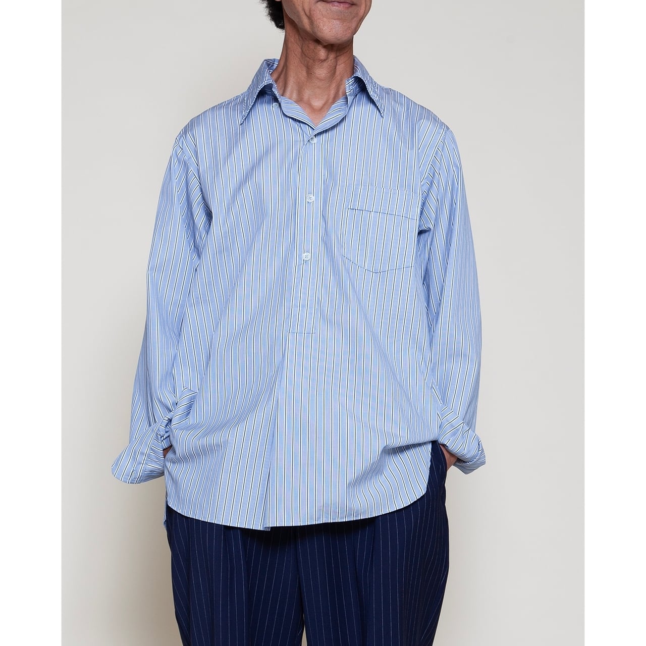 THE CORONA UTILITY / W.C.W SHIRT PULLOVER Stripe Broad Cloth