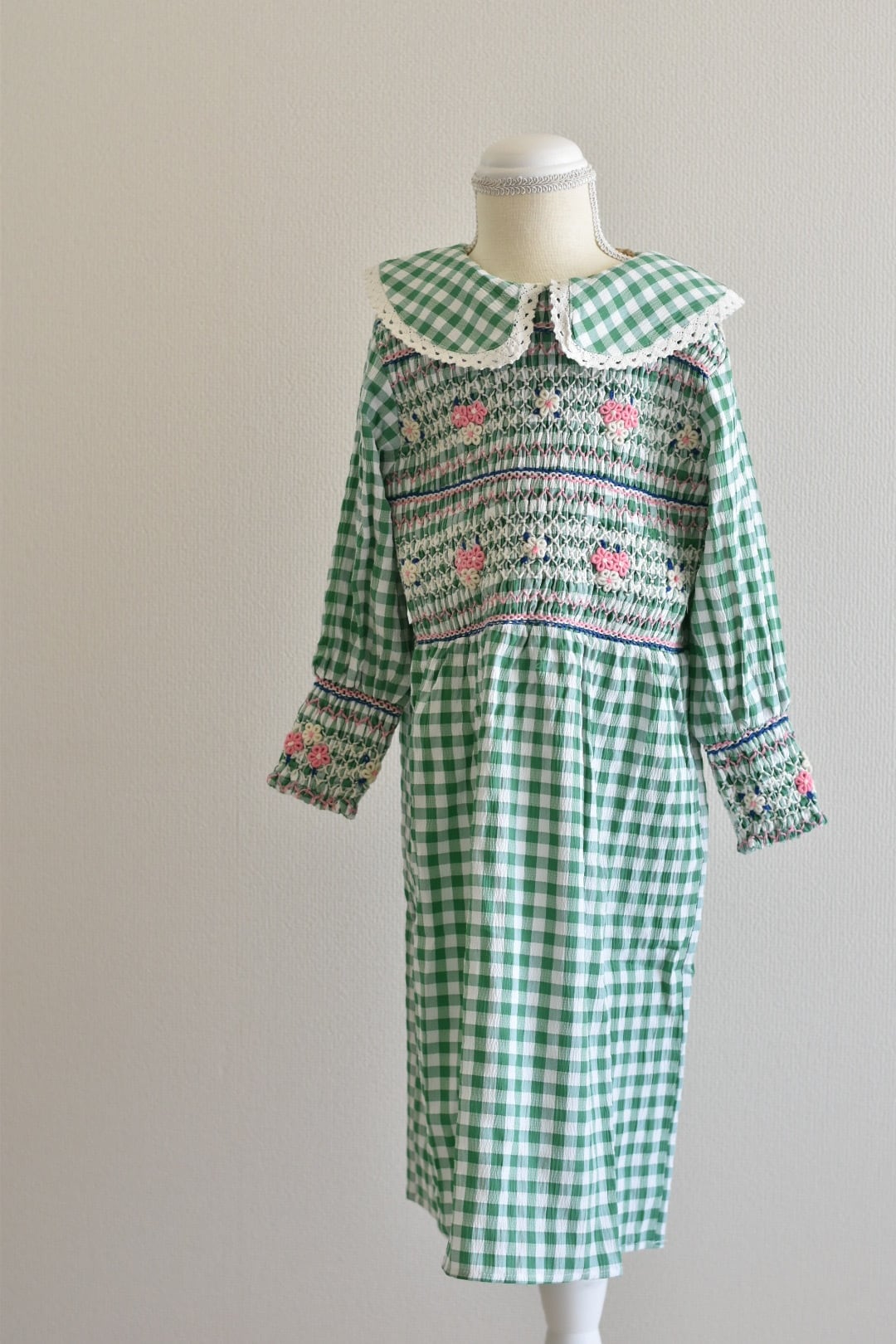Last1！4-5y【FISH&KIDS】VICHY DRESS | Koromo