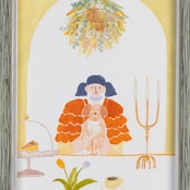 < Riie / ワカイリエ > 原画「お花のシャンデリア」