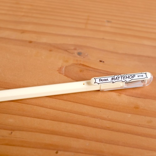 ボールペン「MATTEHOP・アイボリーホワイト」