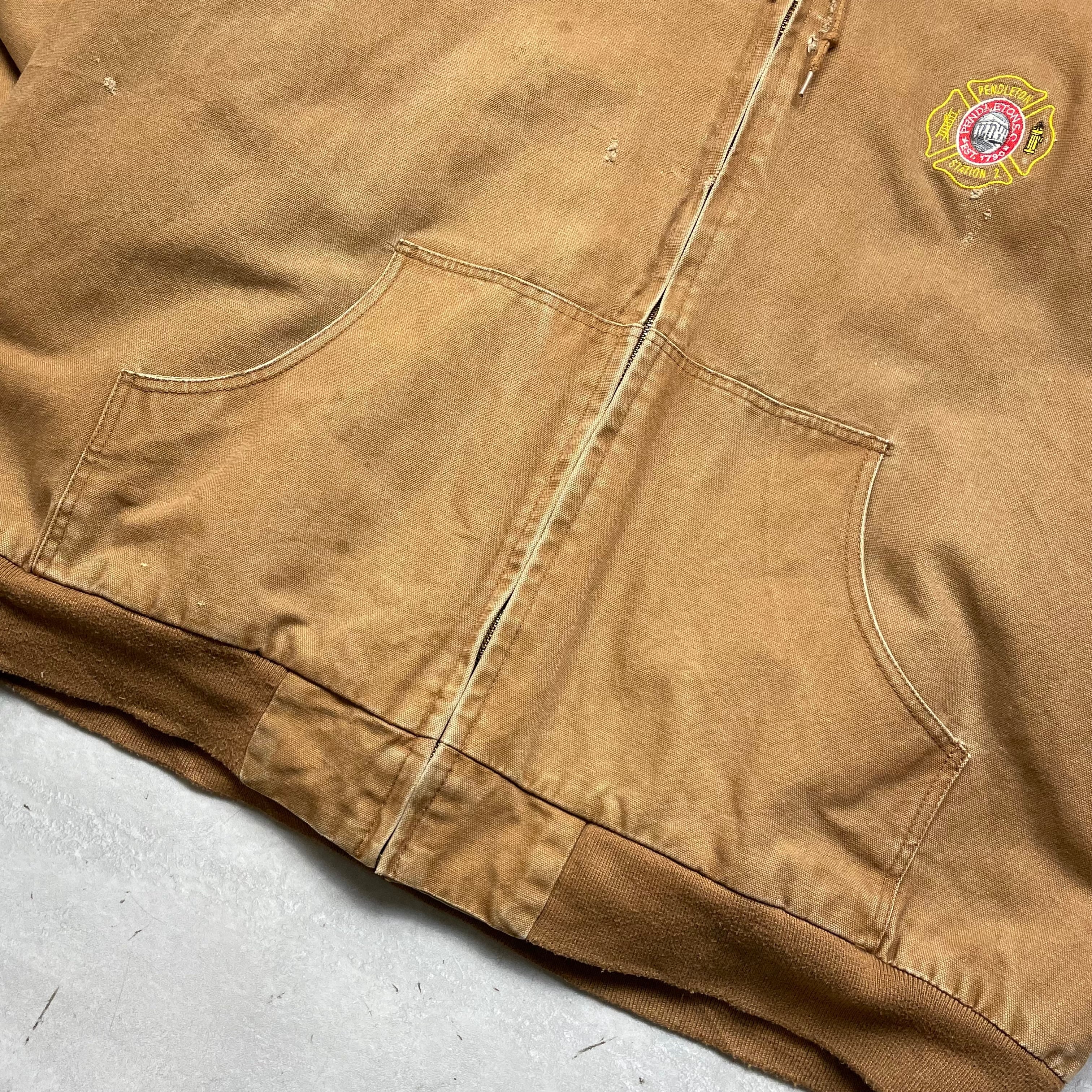 3XL》CornerStone ダックジャケット アクティブジャケット 刺繍ロゴ 裏