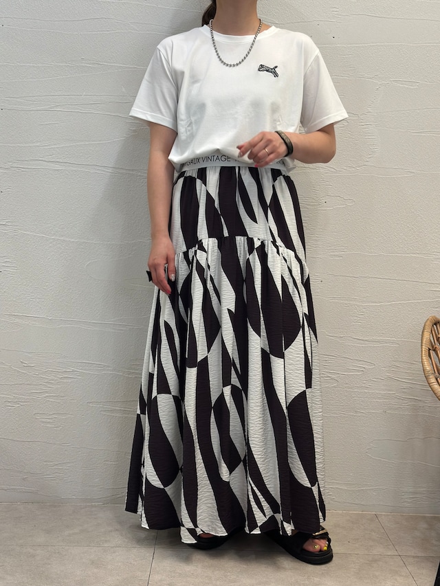 【MARGAUX 2026 SS】ロゴウエストジオメトリックSK
