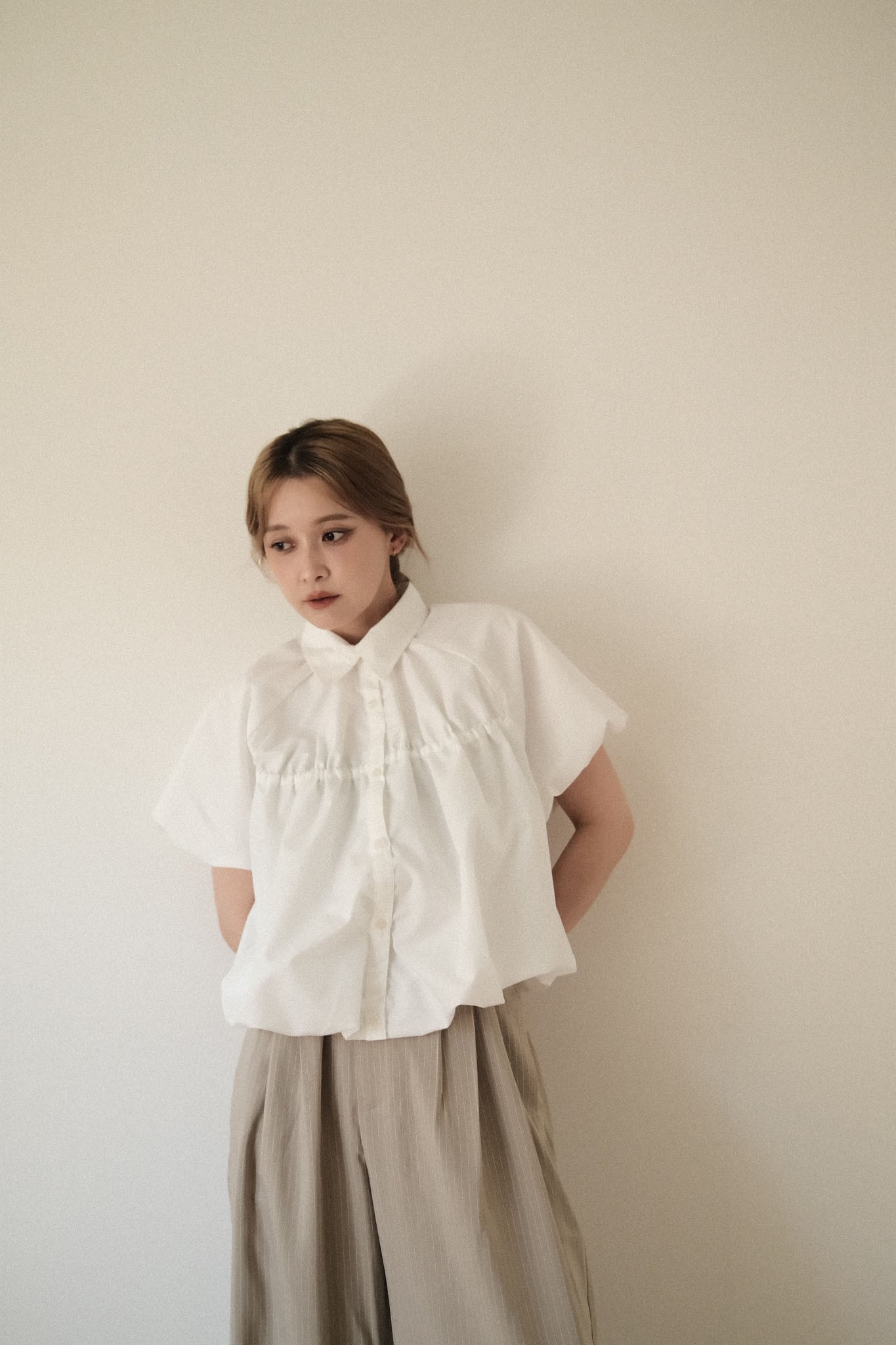 Balloon Blouse/バルーンブラウス/White