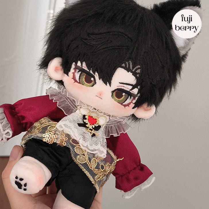 【20cmぬい服】赤・黒 ヨーロピアン貴族コーデ 20cm着せ替えぬいぐるみ用 お洋服|fuji berry
