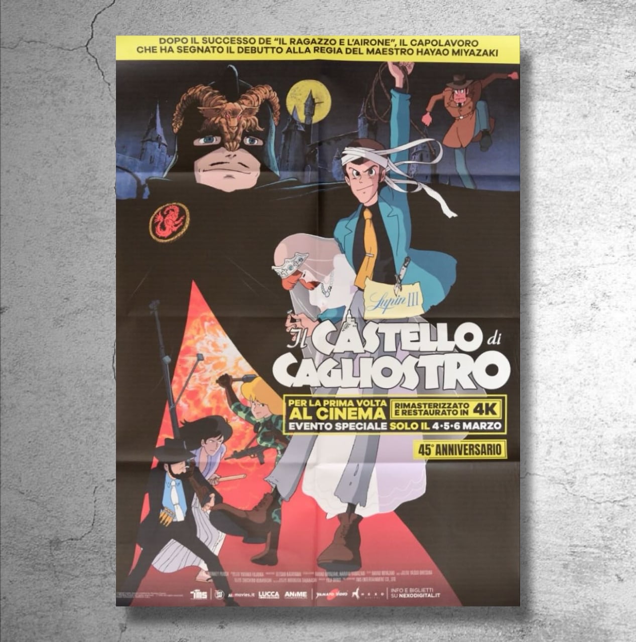 激レア】非売品 ルパン3世 カリオストロの城 宮崎駿 ポスター A2サイズ