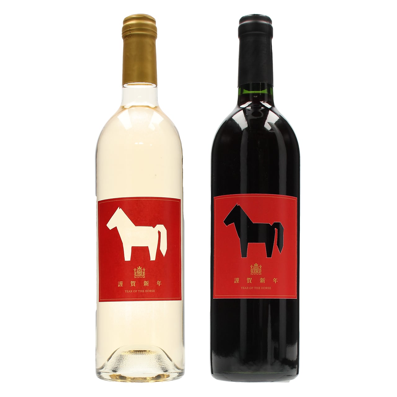謹賀新年紅白ワインセット【午年ラベル】