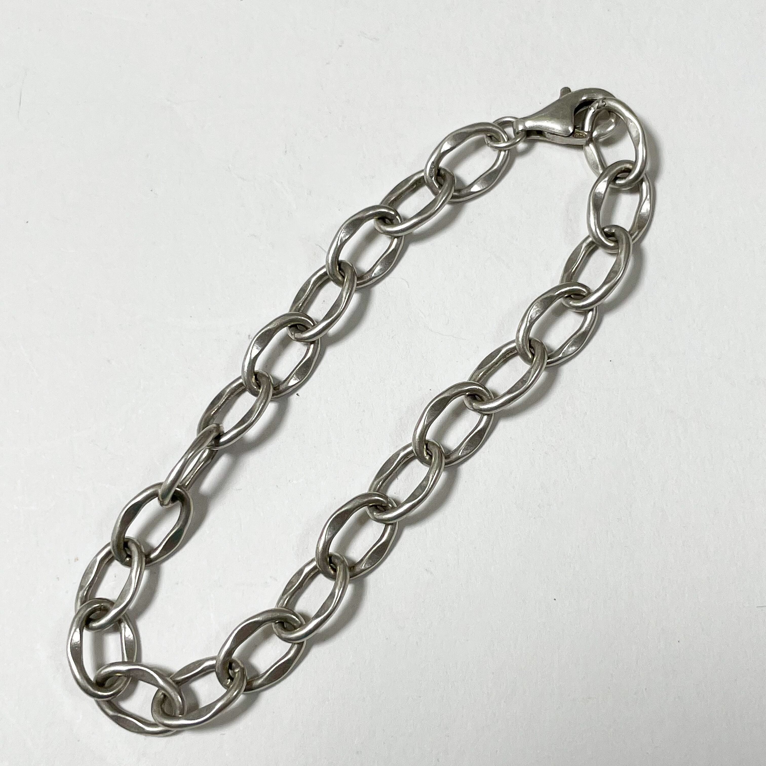 ITALY 925 VINTAGE 太角チェーン　メキシカン　銀無垢　ナバホ ITALY 925 VINTAGE 太角チェーン メキシカン 銀無垢 ナバホ