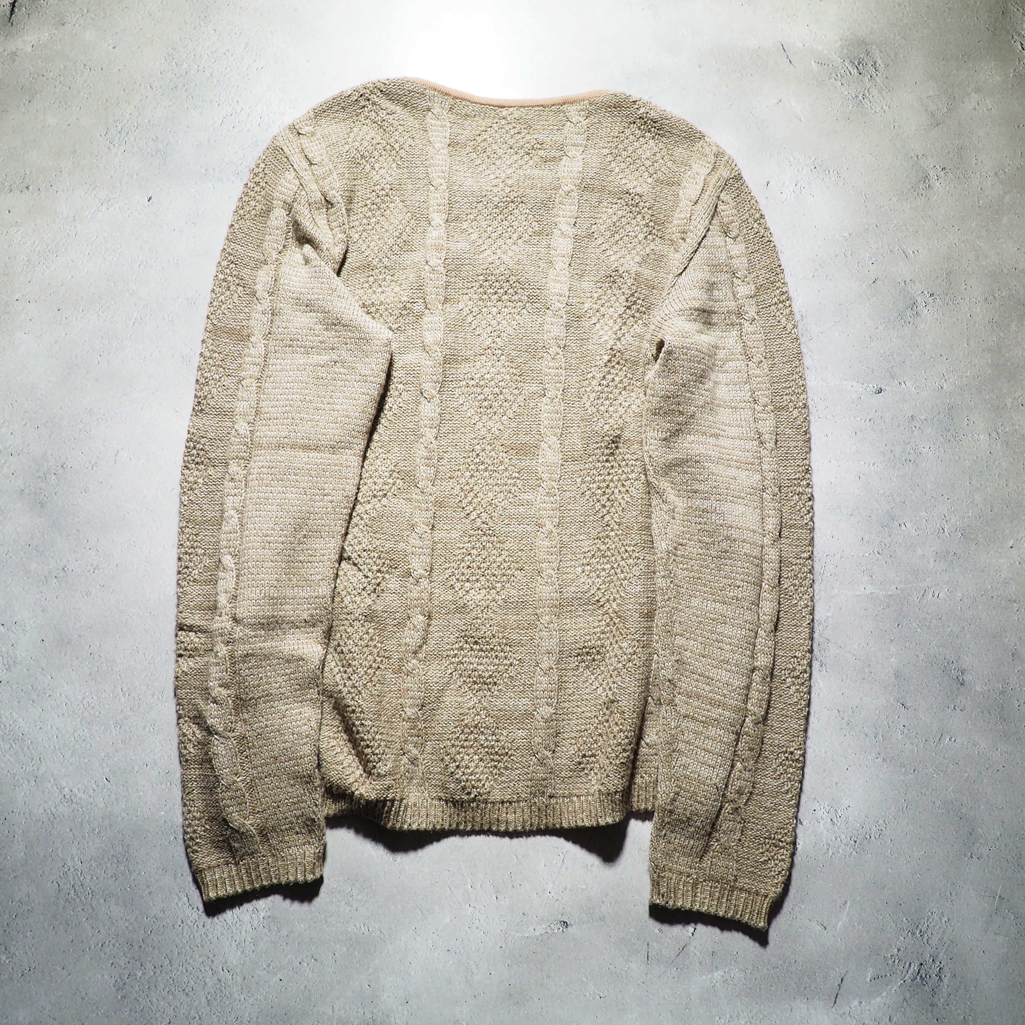 " glamb " Bewitching Ombre check switching Design knit