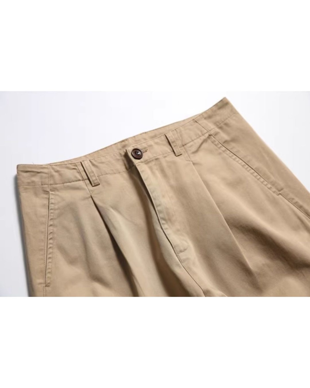 タックワイドテーパードパンツ　S0367