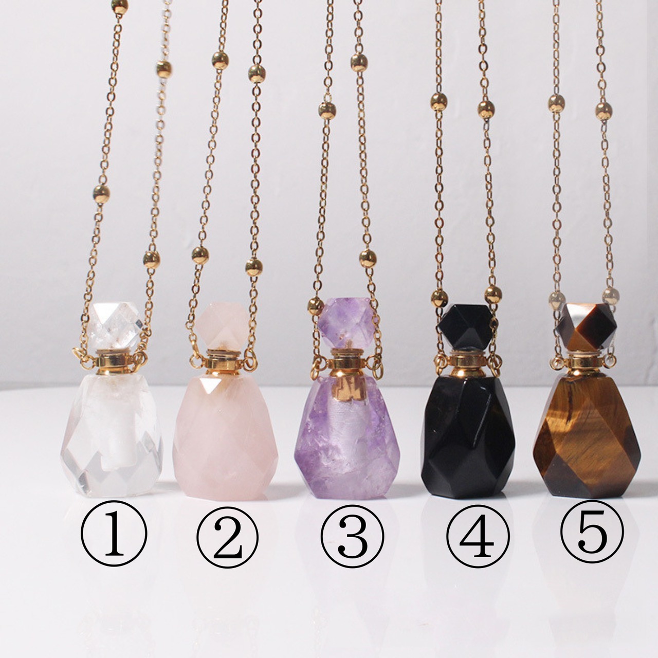 鉱石ポーションボトルⅤ〜あなたの御守り　香水瓶ネックレス〜M23126